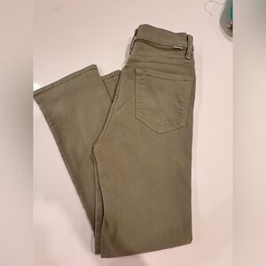 MOTHER Women's Straight Leg Jeans in Olive
